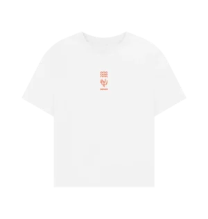 womens-coral-white-t-shirt